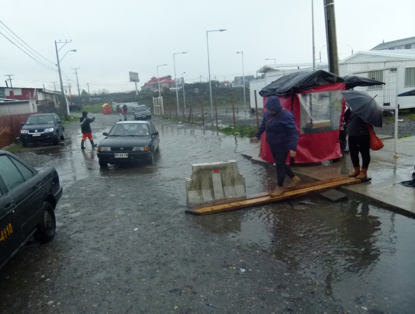 Temporal en chiloe  ha provocado cortes de rutas, anegamientos de calles y deslizamientos de tierra