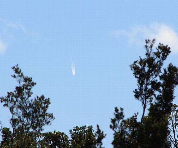 Sorprende objeto que simulaba un cometa en los cielos chilotes