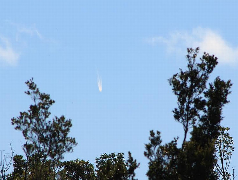 Sorprende objeto que simulaba un cometa en los cielos chilotes