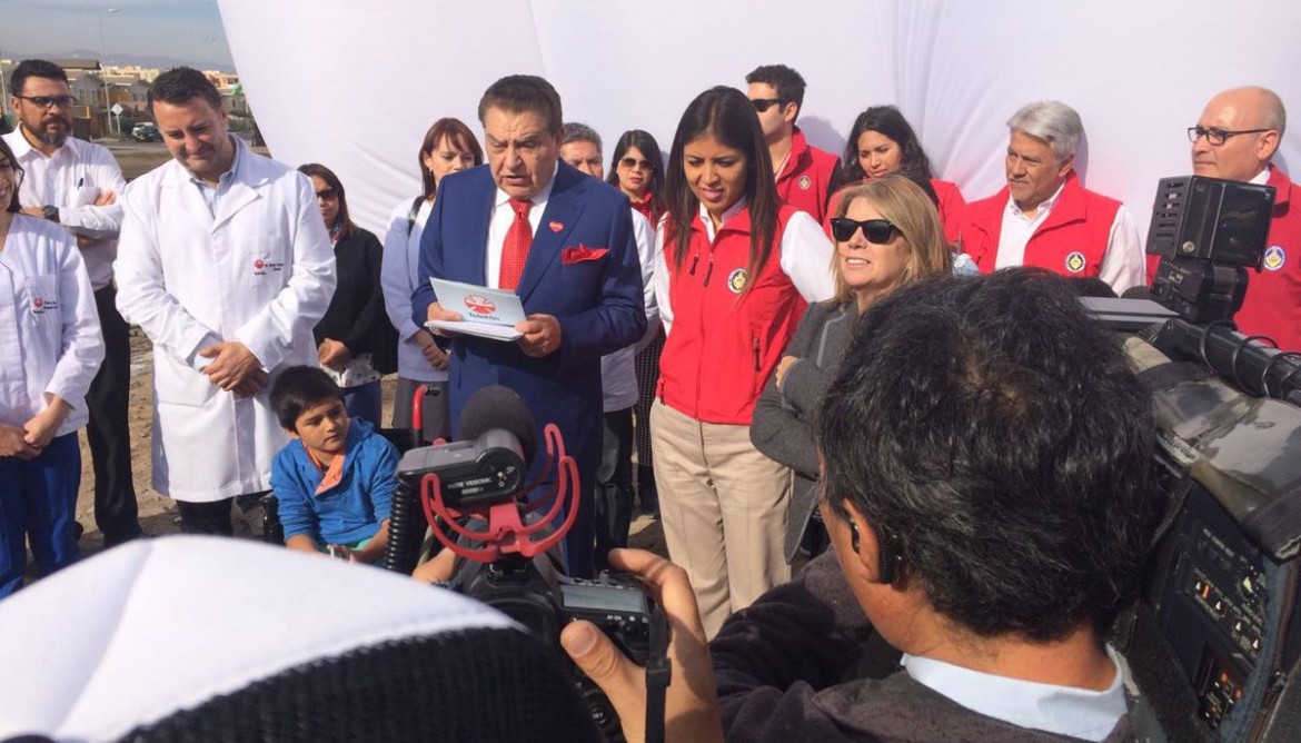 Mario Kreutzberger conoció el terreno donde construirán el nuevo centro de la Teletón en Antofagasta