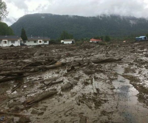 Desborde de ríos causan aluviones y provocan destrucción en la Provincia  de palena