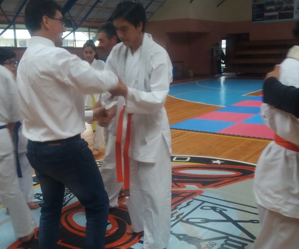 Costo pero se logro  palabras de los recien Graduados en karate