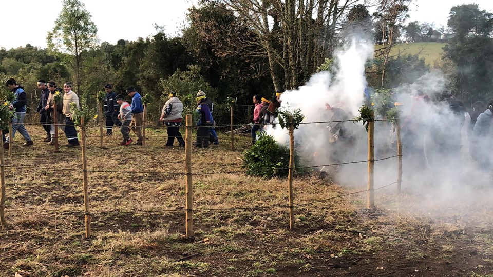 BENDICIÓN CAMPO CEREMONIAL EN COÑAB  COMUNA QUINCHAO